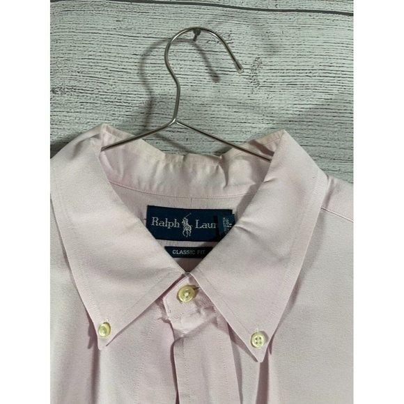 Ralph Lauren - Men's Purple Long Sleeve Button Down - Size 18 *Multicolor Pony* - Picture 4 of 9